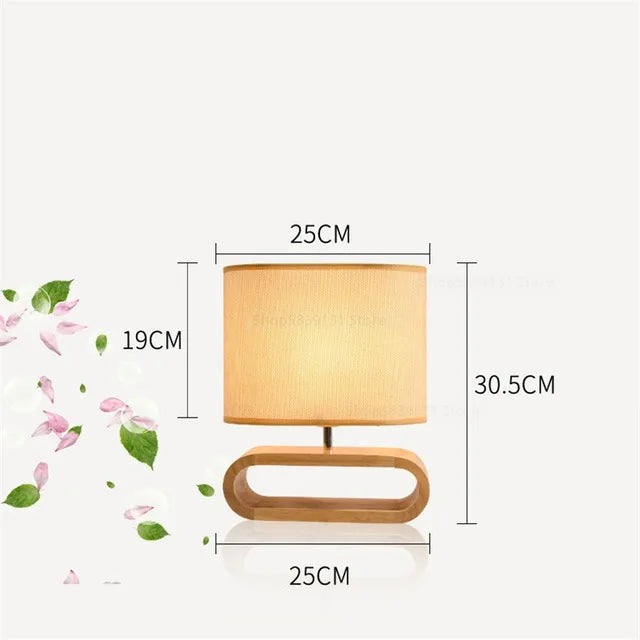 Moderne neue Tischlampe aus massivem Holz für Wohnzimmer Schlafzimmer Kunst Dekor Schreibtischlampe LED Leselicht - Tischlampen